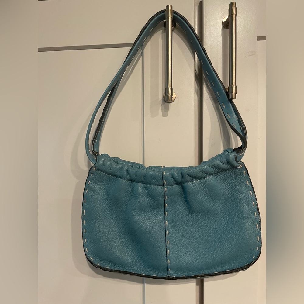 blue Q&A handbag